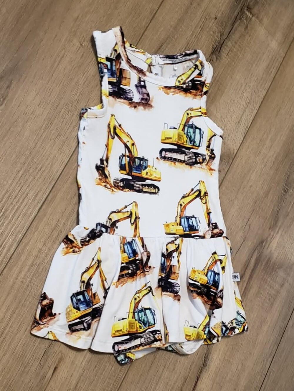 Bums & Roses Load & Behold Racer Back Ruffle Dress Size 6-12 Months - Picture 8 of 14